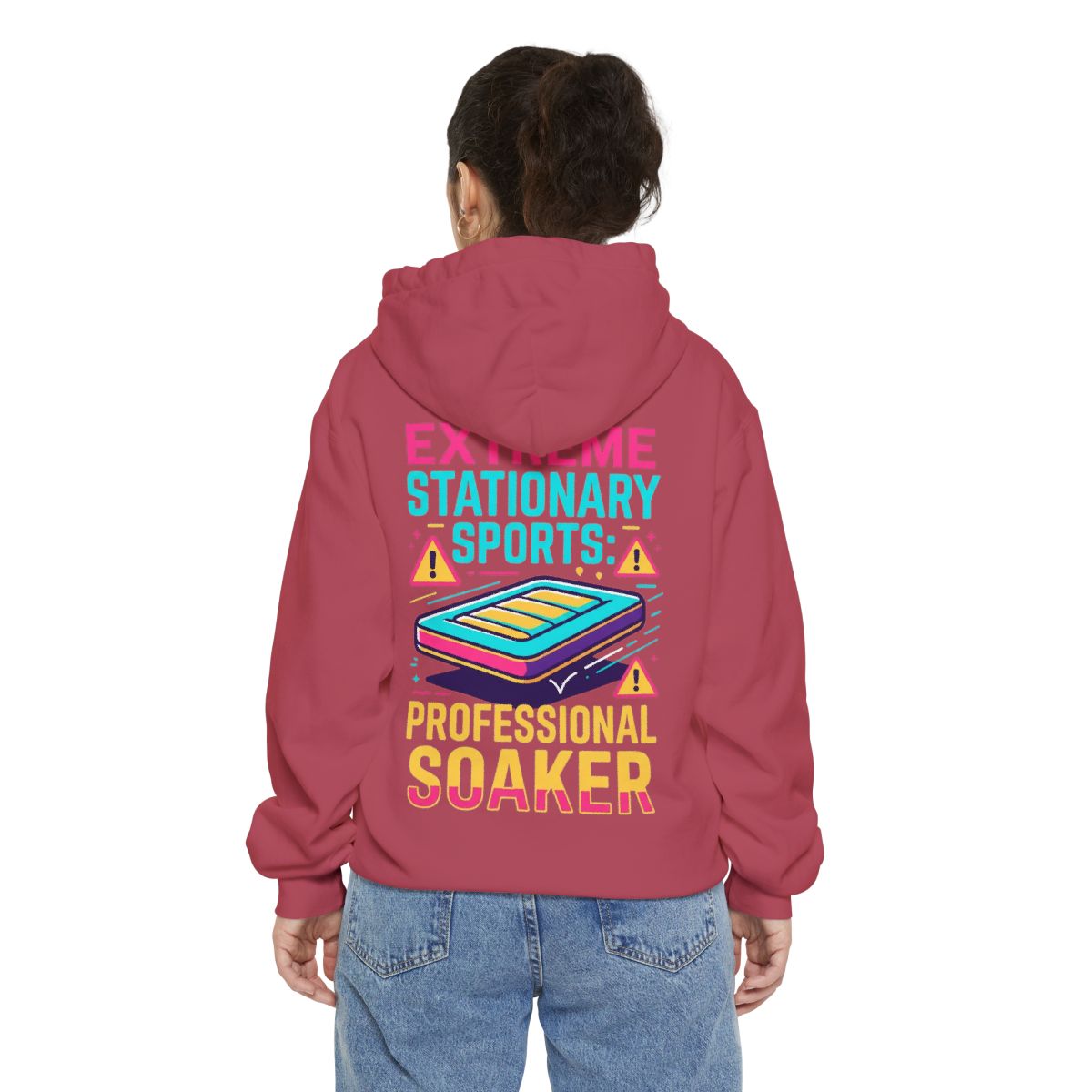 Color: Crimson | Professional Soaker Garment-Dyed Hoodie
