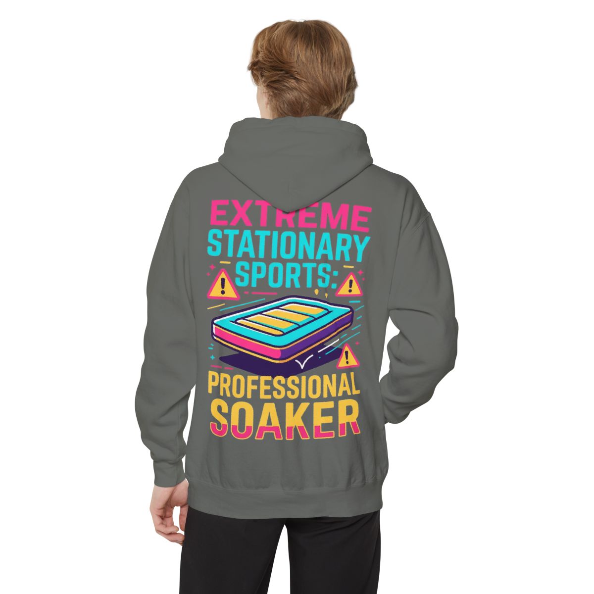 Color: Grey | Professional Soaker Garment-Dyed Hoodie
