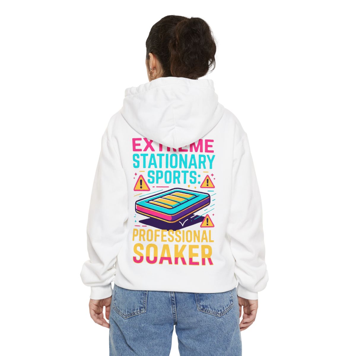 Color: White | Professional Soaker Garment-Dyed Hoodie