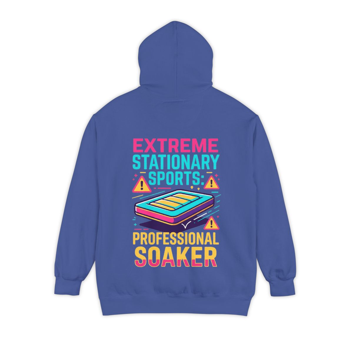 Color: Flo Blue | Professional Soaker Garment-Dyed Hoodie