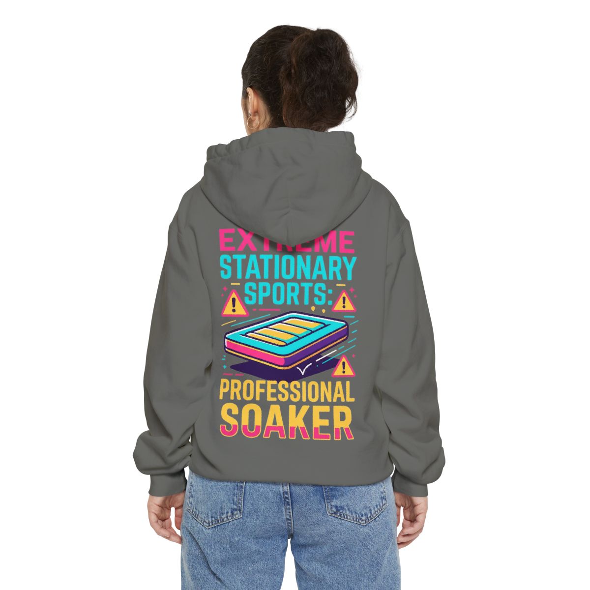 Color: Grey | Professional Soaker Garment-Dyed Hoodie