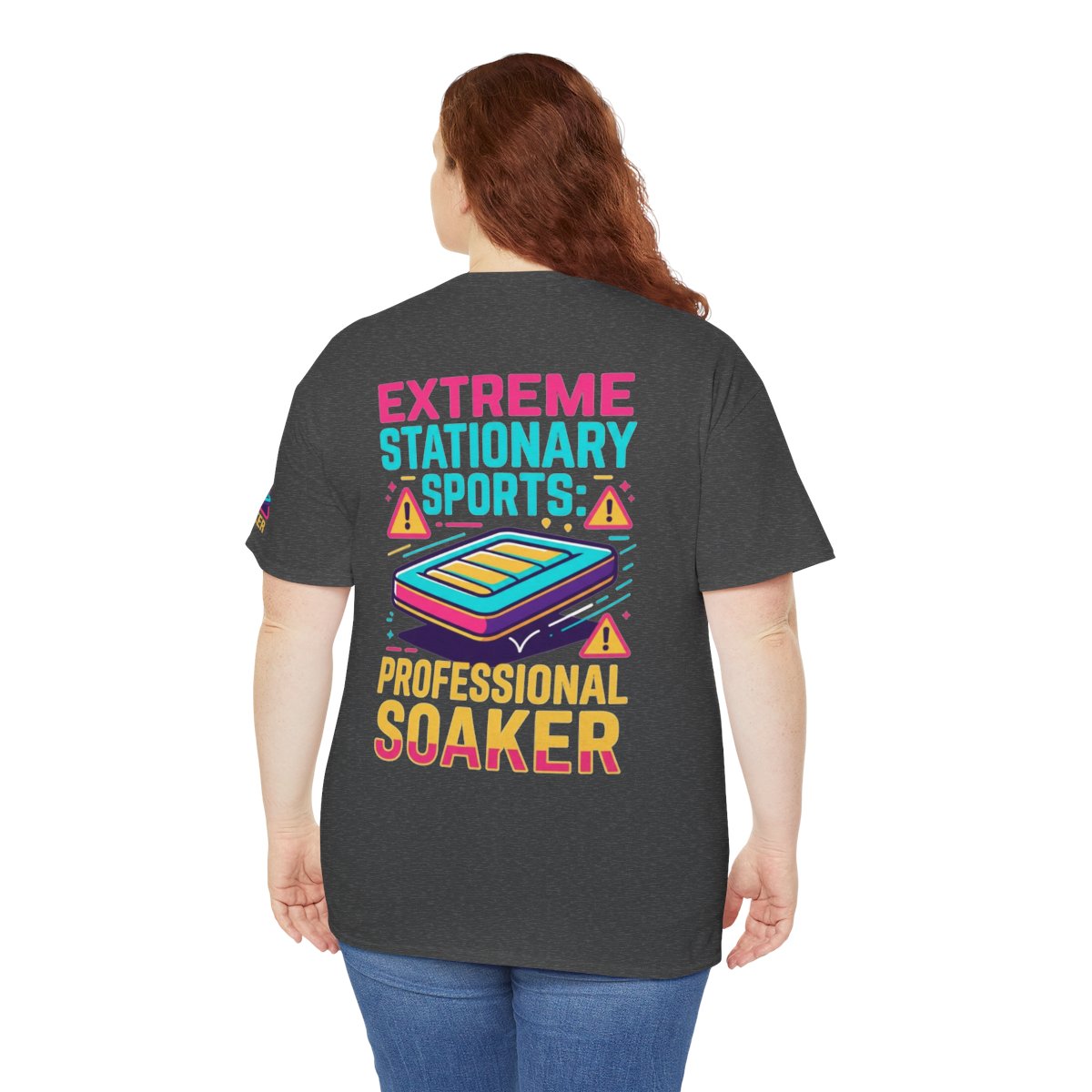 Color: Dark Heather | Professional Soaker Premium Graphic Tee