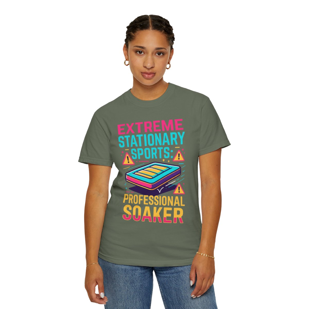 Color: Moss | Professional Soaker Unisex Garment-Dyed Tee