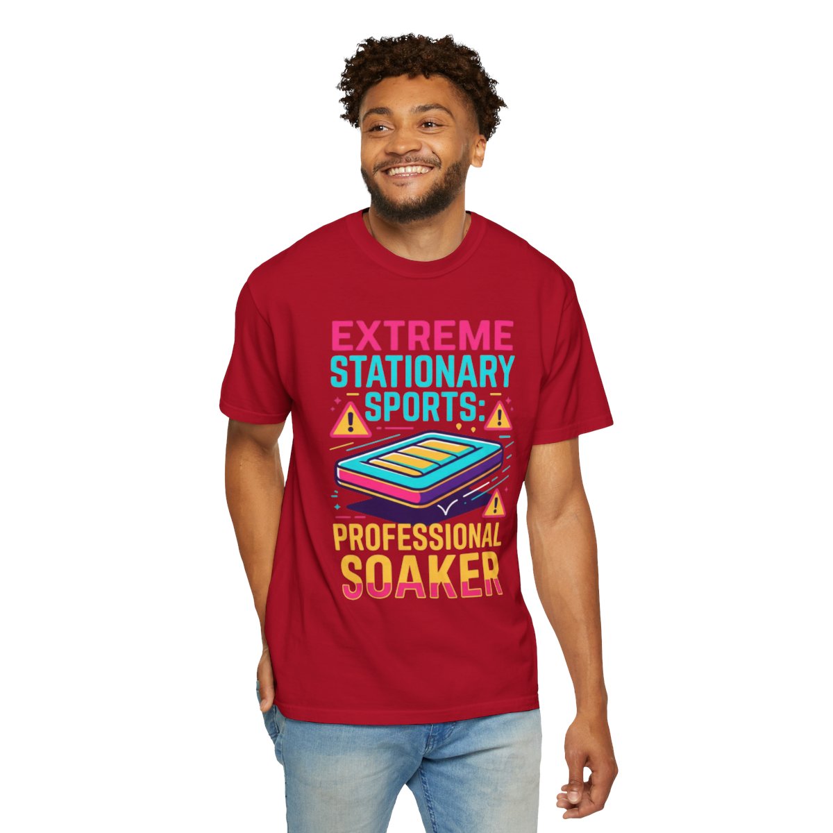 Color: Red | Professional Soaker Unisex Garment-Dyed Tee