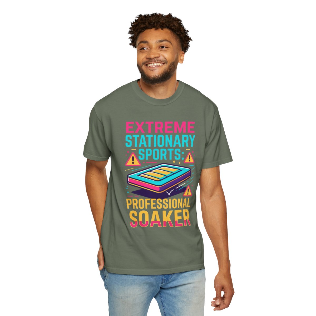Color: Moss | Professional Soaker Unisex Garment-Dyed Tee