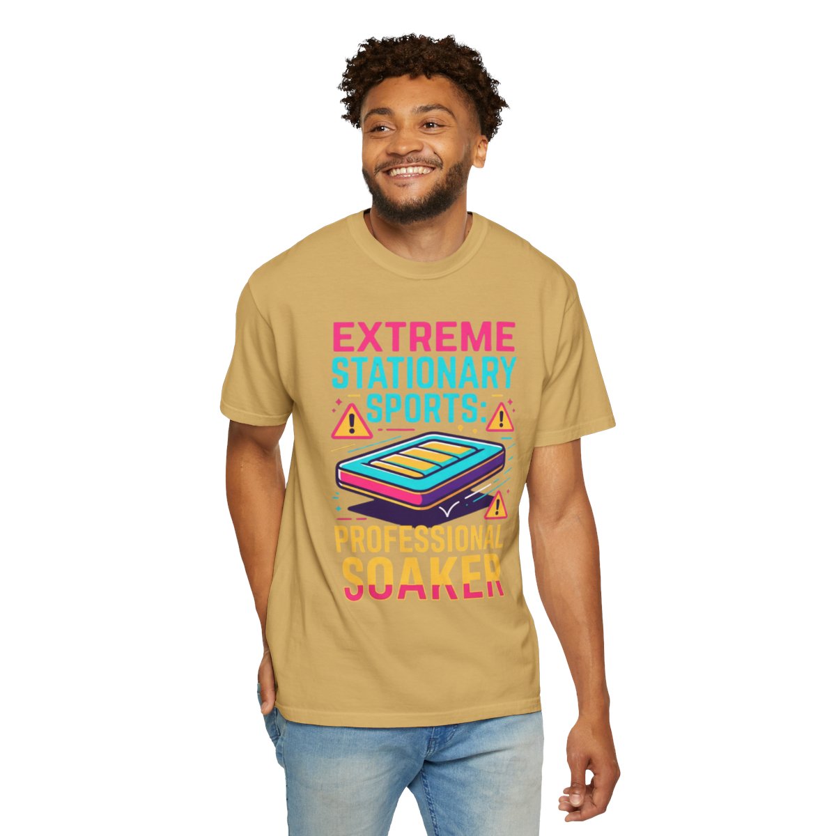 Color: Mustard | Professional Soaker Unisex Garment-Dyed Tee