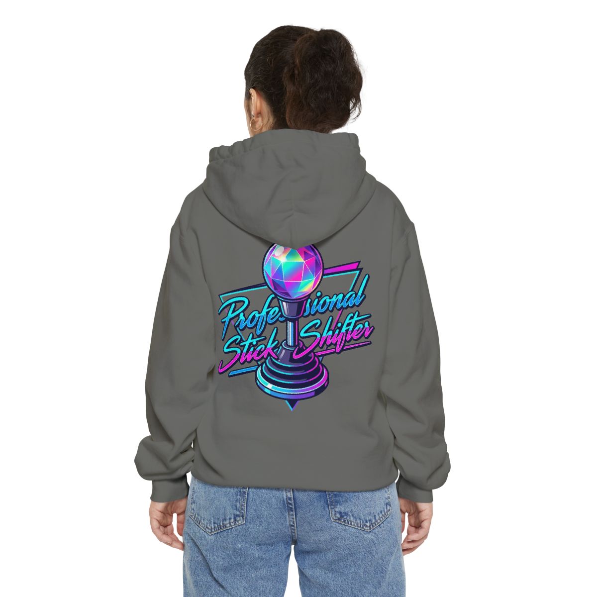 Color: Grey | Professional Stick Shifter Garment-Dyed Hoodie