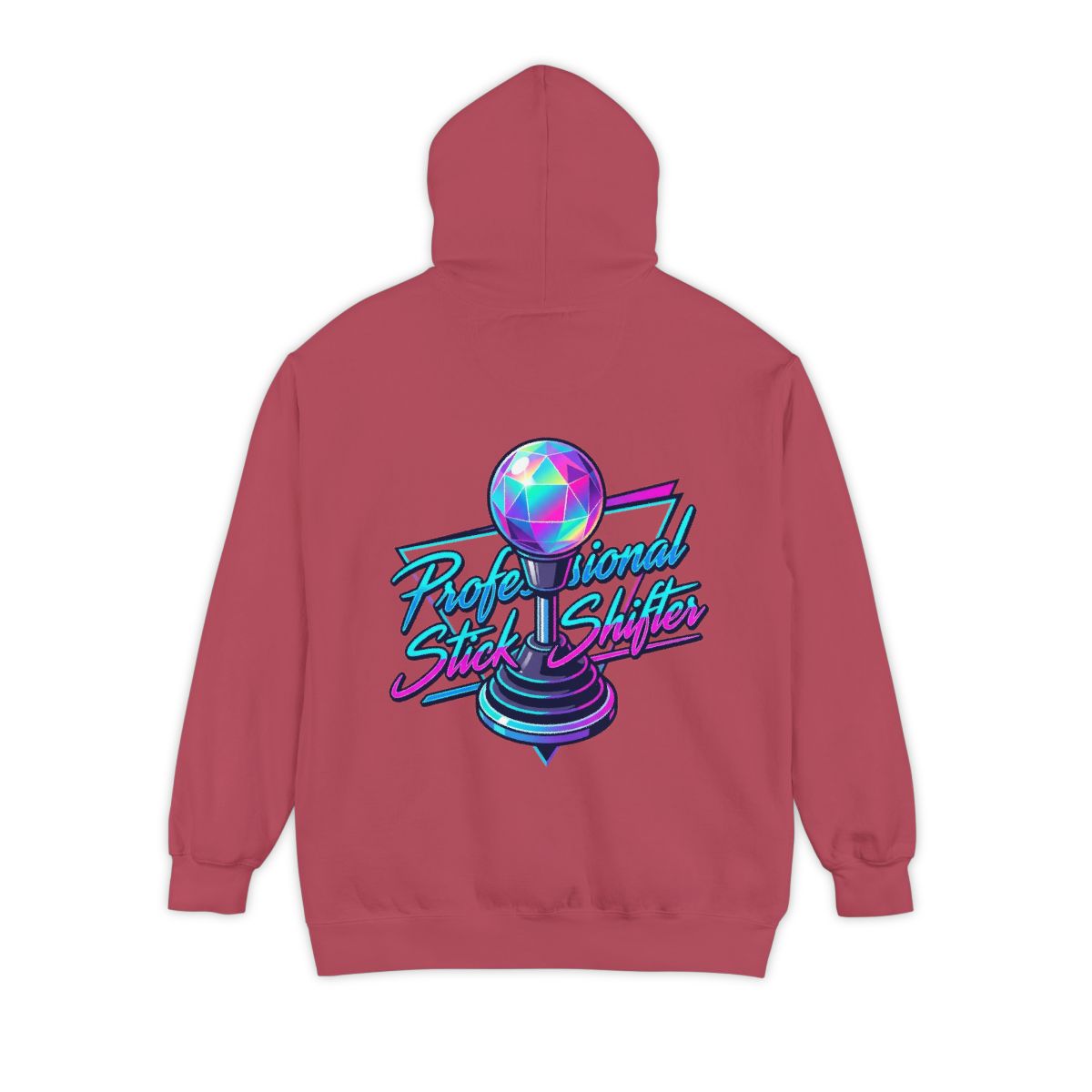 Color: Crimson | Professional Stick Shifter Garment-Dyed Hoodie