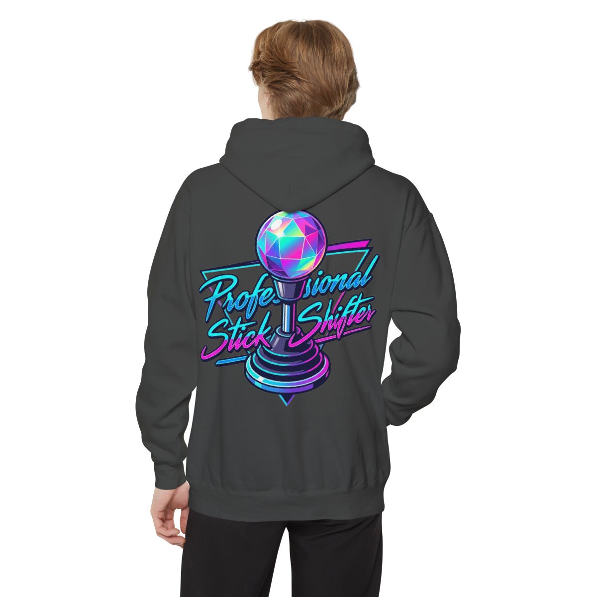 Color: Pepper | Professional Stick Shifter Garment-Dyed Hoodie