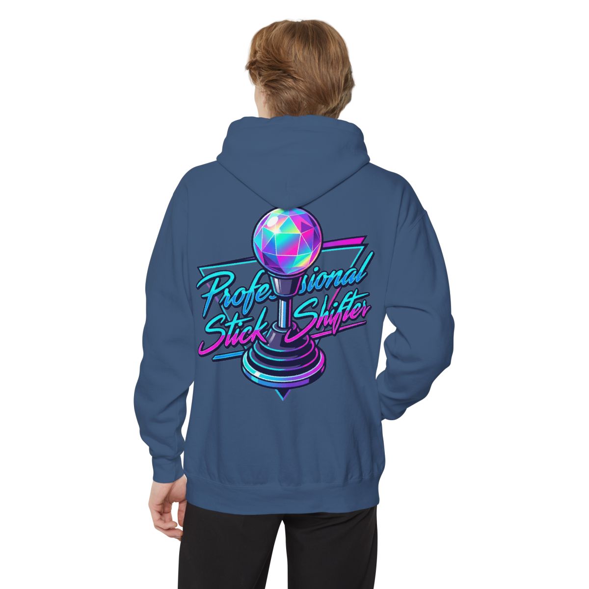 Color: True Navy | Professional Stick Shifter Garment-Dyed Hoodie
