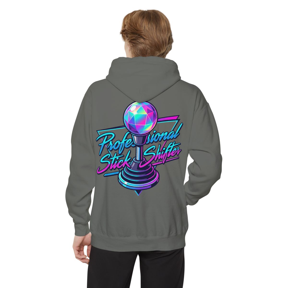 Color: Grey | Professional Stick Shifter Garment-Dyed Hoodie
