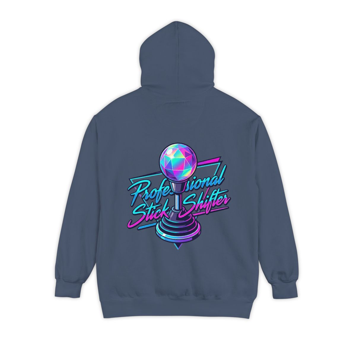 Color: Denim | Professional Stick Shifter Garment-Dyed Hoodie
