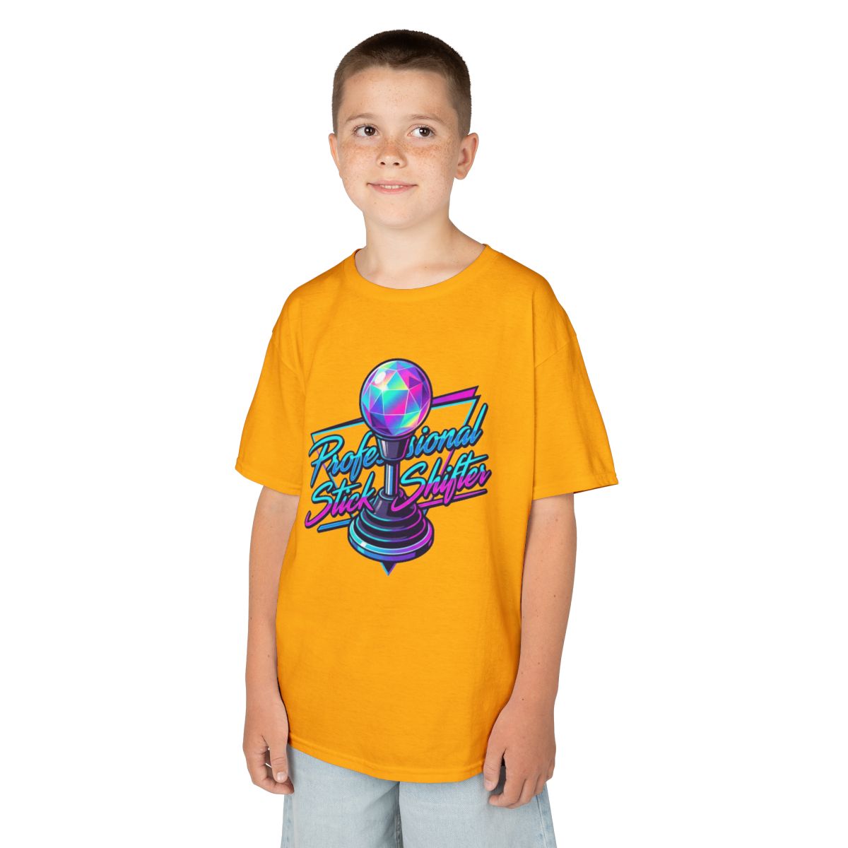 Color: Gold | Professional Stick Shifter Kids Tee