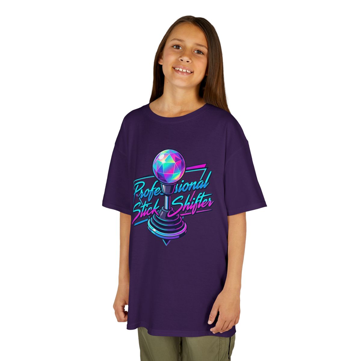 Color: Purple | Professional Stick Shifter Kids Tee