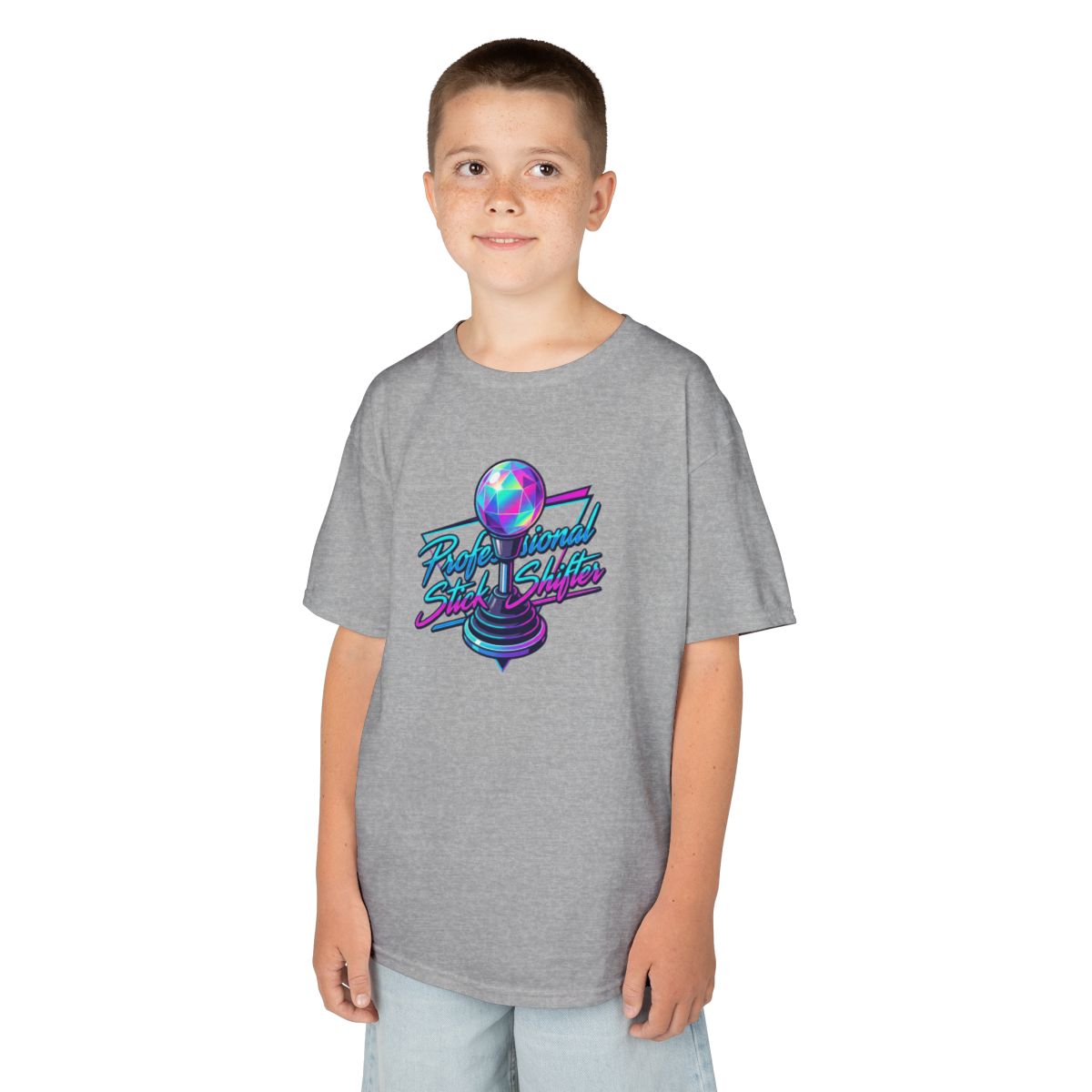 Color: Sport Grey | Professional Stick Shifter Kids Tee