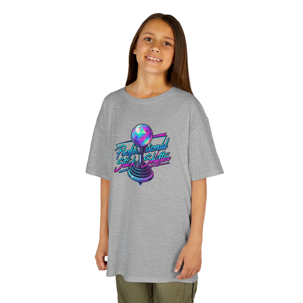 Color: Sport Grey | Professional Stick Shifter Kids Tee