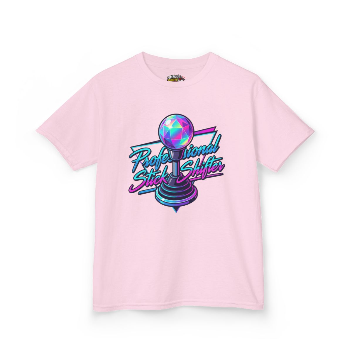 Color: Light Pink | Professional Stick Shifter Kids Tee