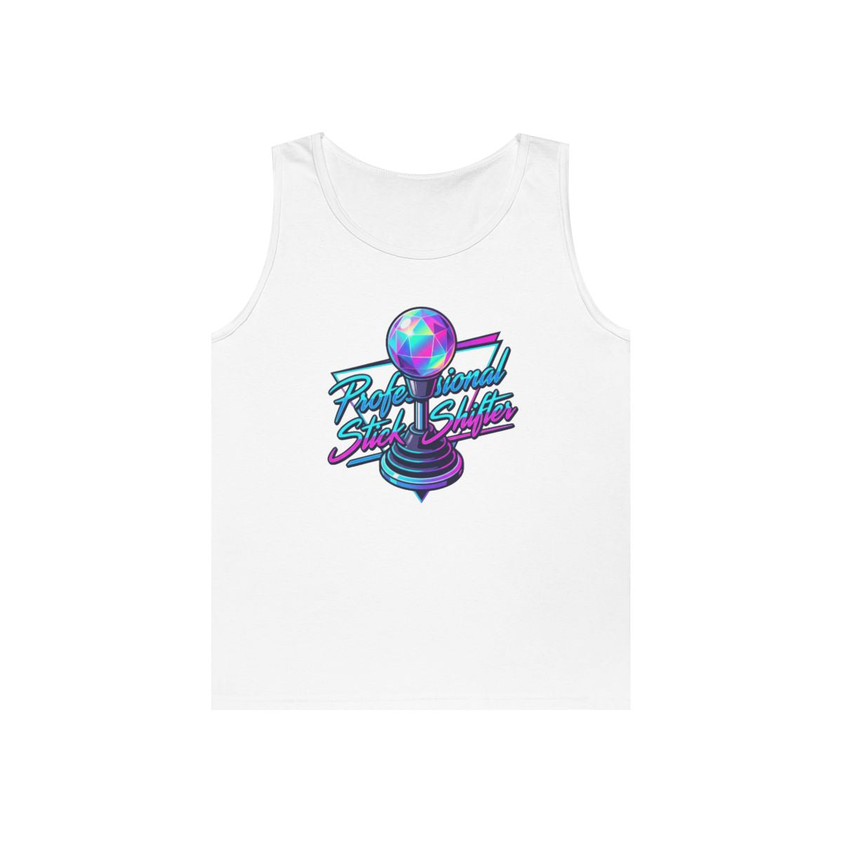 Color: White | Professional Stick Shifter Tank Top