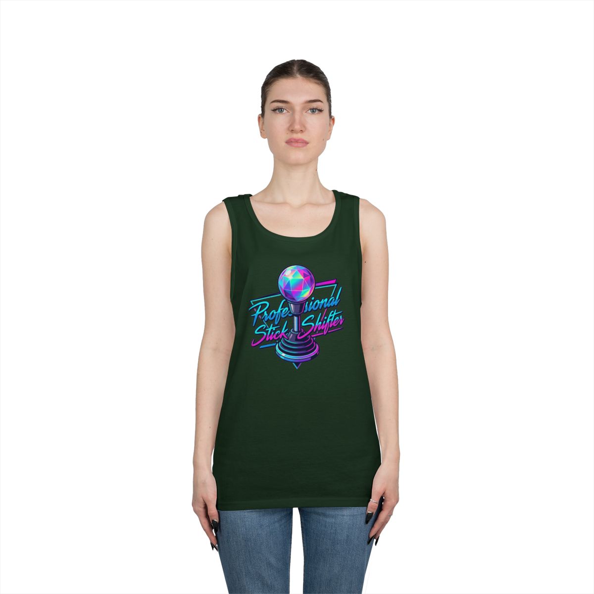 Color: Forest Green | Professional Stick Shifter Tank Top