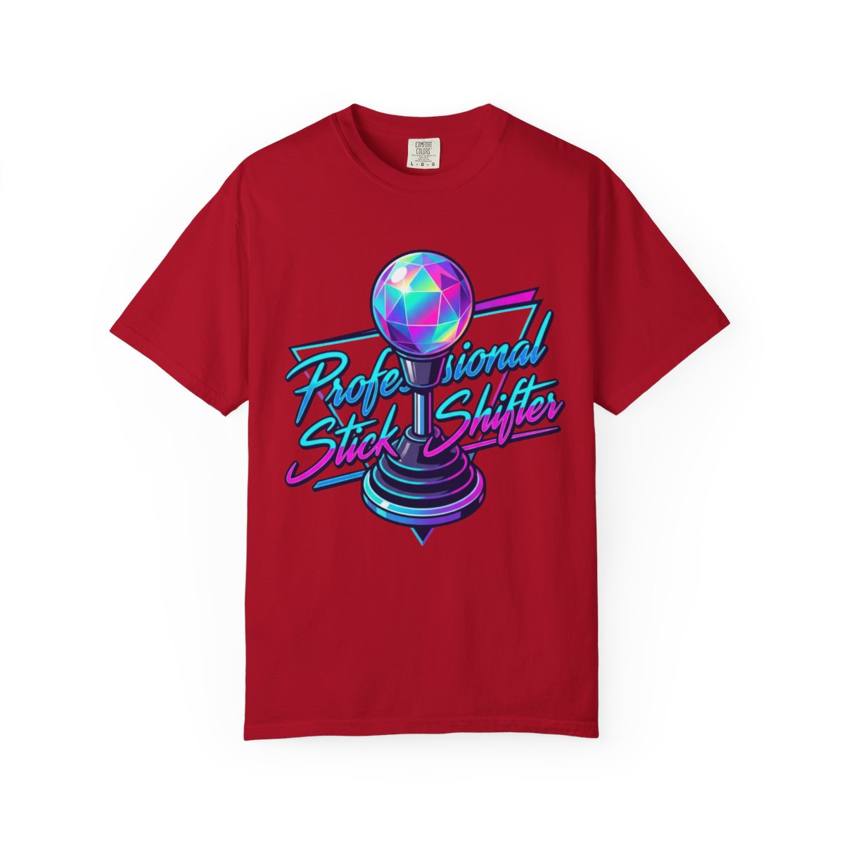 Color: Red | Professional Stick Shifter Unisex Garment-Dyed Tee