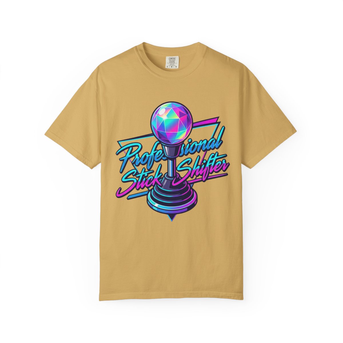 Color: Mustard | Professional Stick Shifter Unisex Garment-Dyed Tee