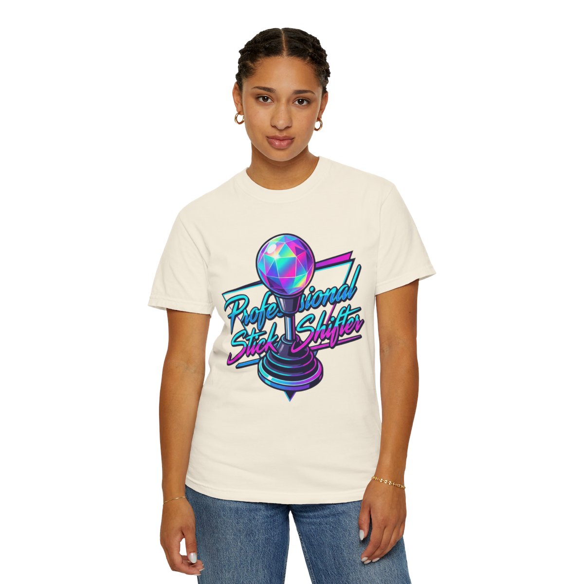 Color: Ivory | Professional Stick Shifter Unisex Garment-Dyed Tee