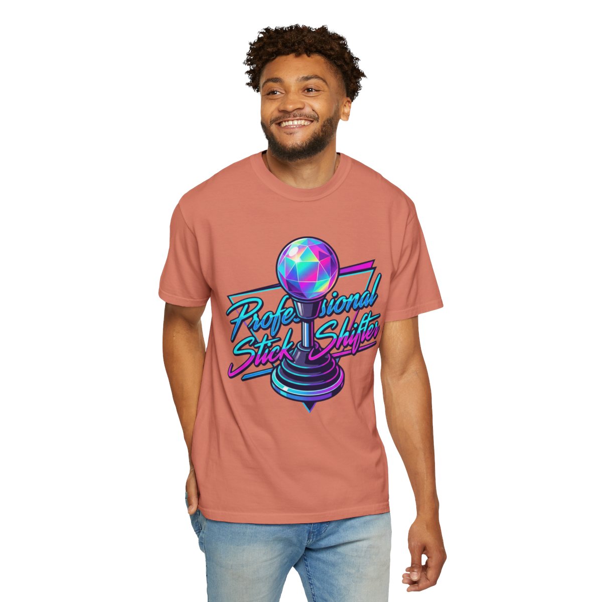 Color: Terracotta | Professional Stick Shifter Unisex Garment-Dyed Tee