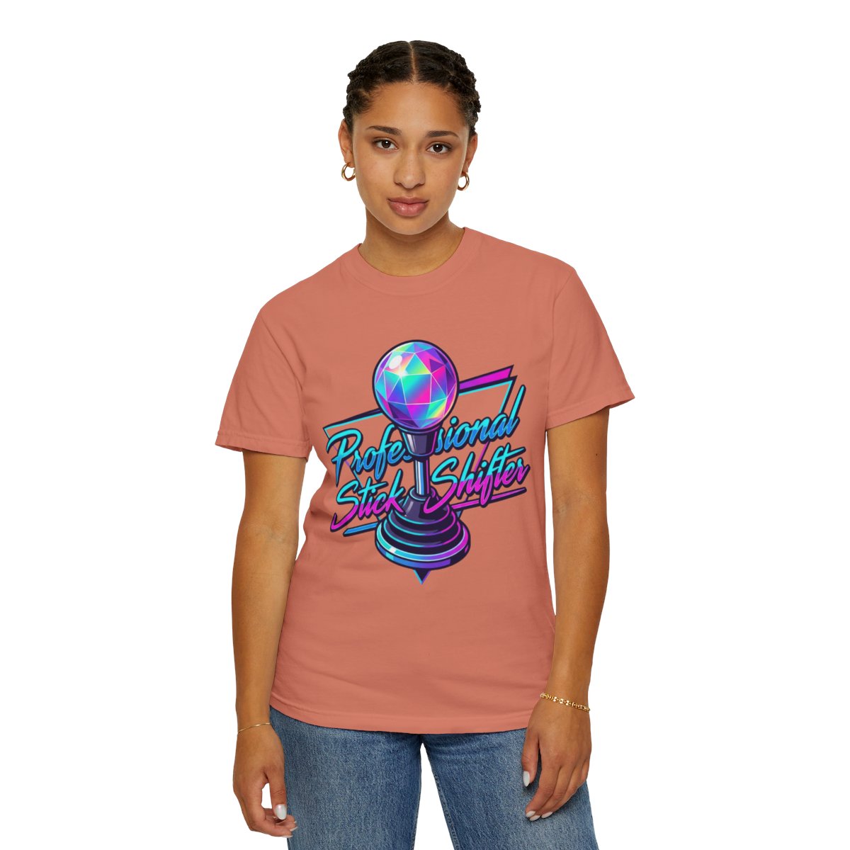 Color: Terracotta | Professional Stick Shifter Unisex Garment-Dyed Tee