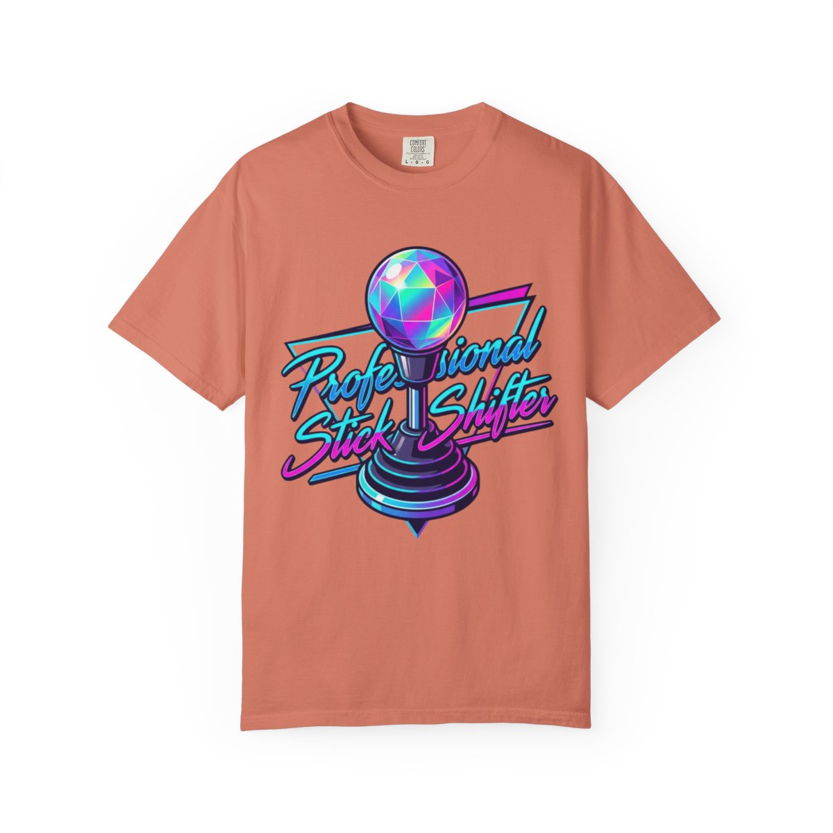 Color: Terracotta | Professional Stick Shifter Unisex Garment-Dyed Tee