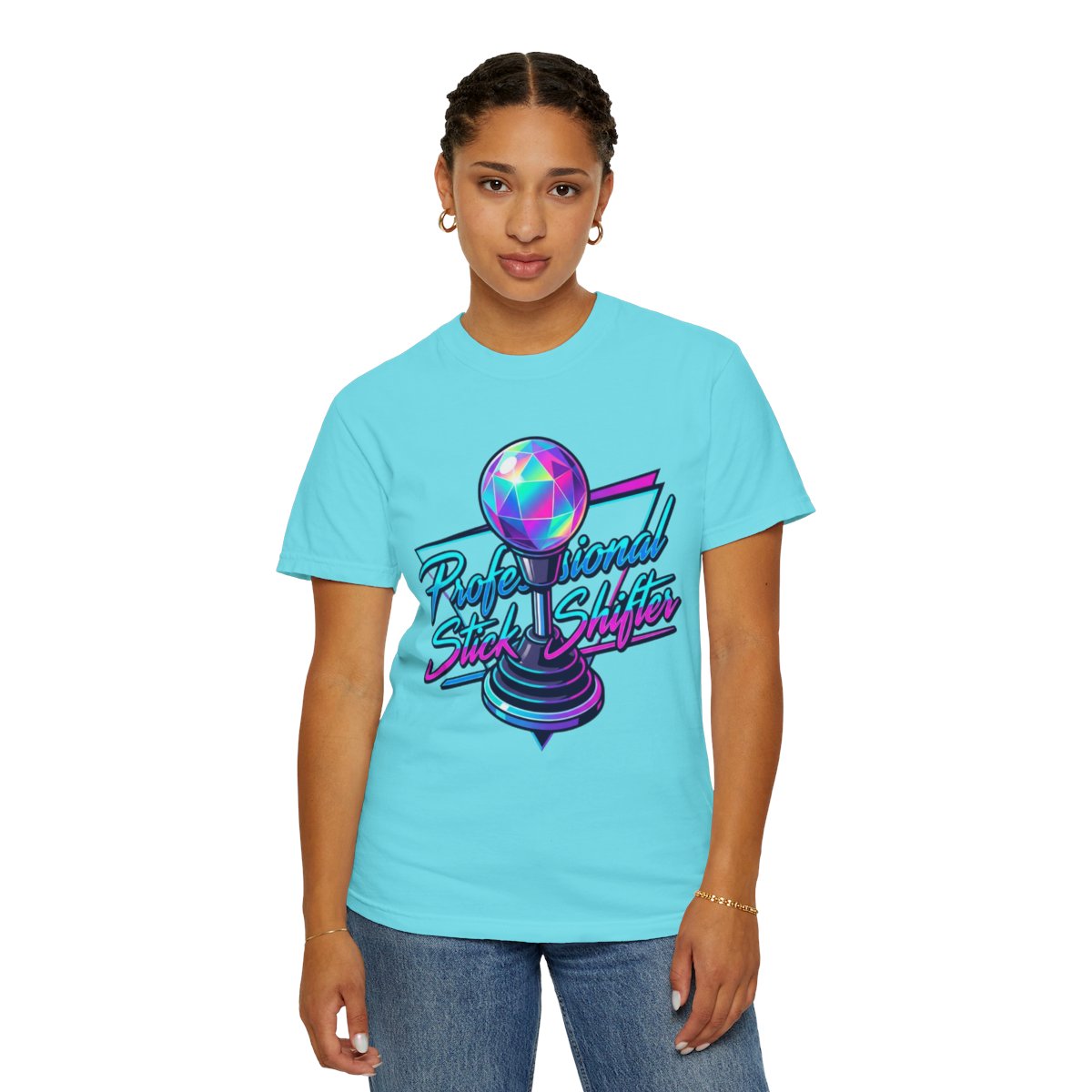 Color: Lagoon Blue | Professional Stick Shifter Unisex Garment-Dyed Tee
