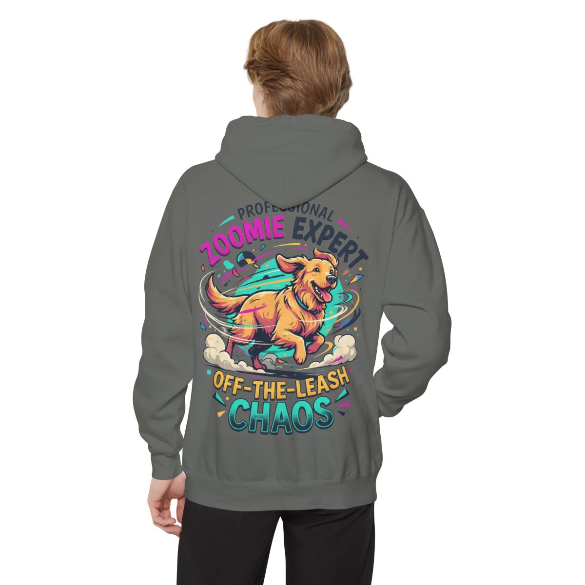 Color: Grey | Professional Zoomie Expert Garment-Dyed Hoodie