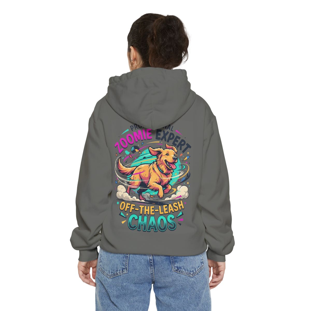 Color: Grey | Professional Zoomie Expert Garment-Dyed Hoodie