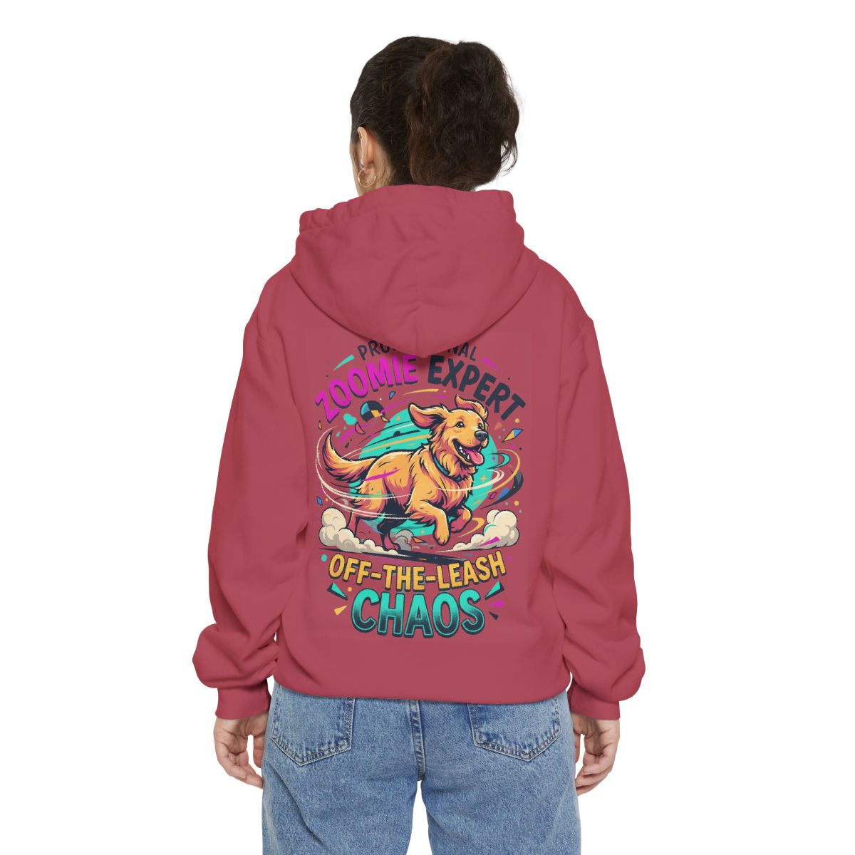 Color: Crimson | Professional Zoomie Expert Garment-Dyed Hoodie