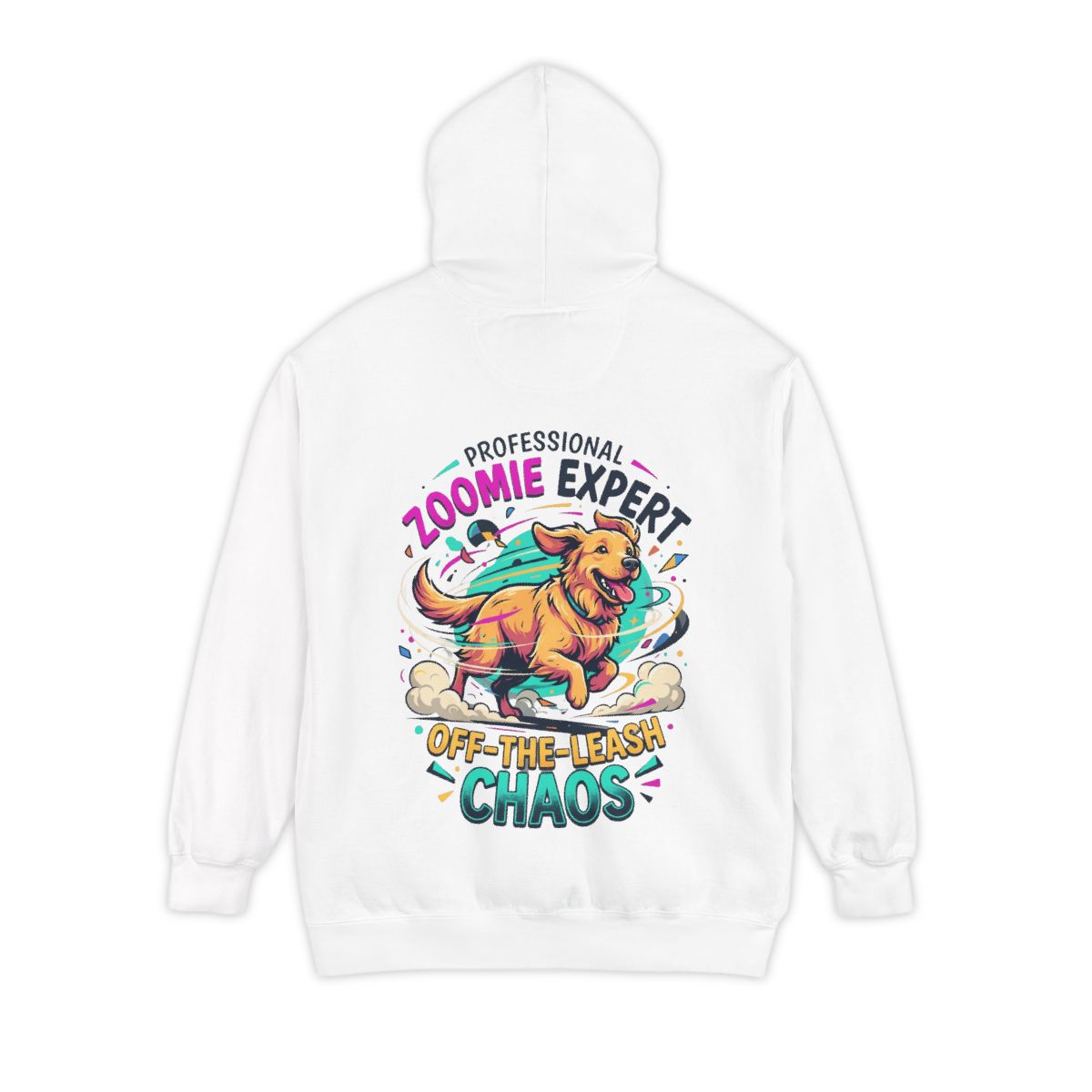Color: White | Professional Zoomie Expert Garment-Dyed Hoodie