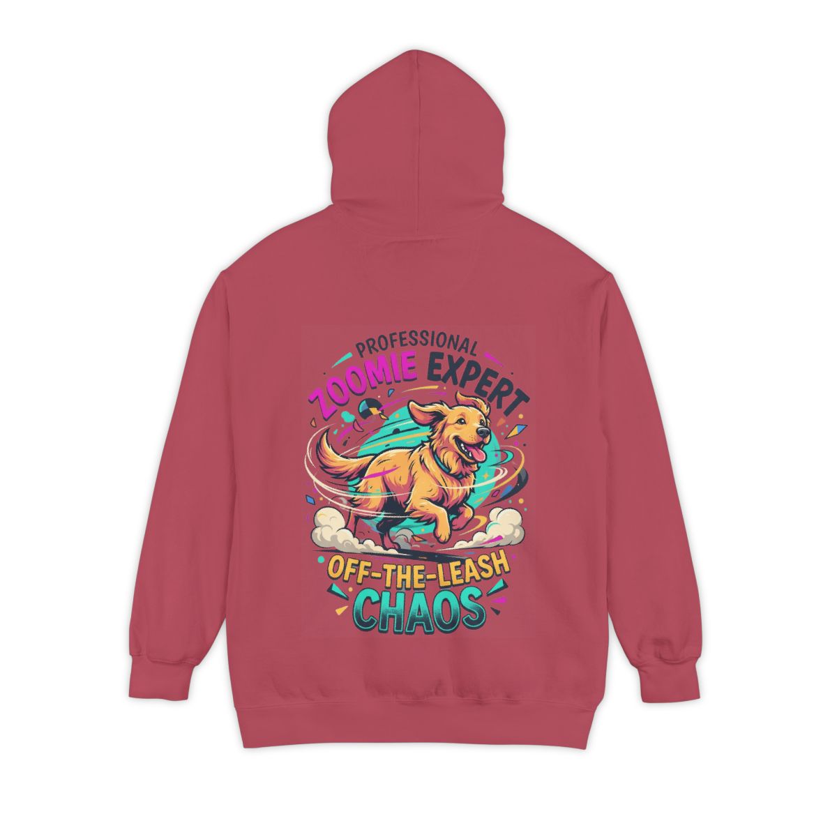 Color: Crimson | Professional Zoomie Expert Garment-Dyed Hoodie