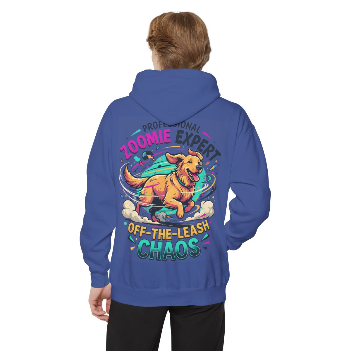 Color: Flo Blue | Professional Zoomie Expert Garment-Dyed Hoodie