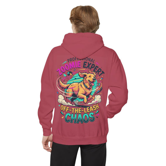 Color: Crimson | Professional Zoomie Expert Garment-Dyed Hoodie