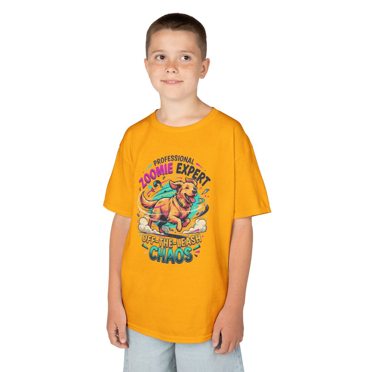 Color: Gold | Professional Zoomie Expert Kids Tee