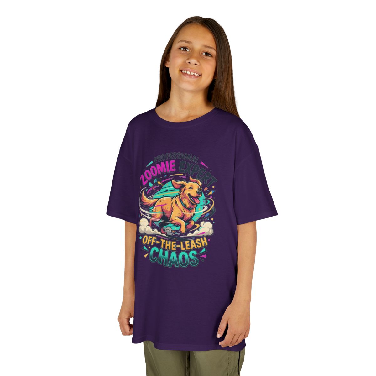 Color: Purple | Professional Zoomie Expert Kids Tee