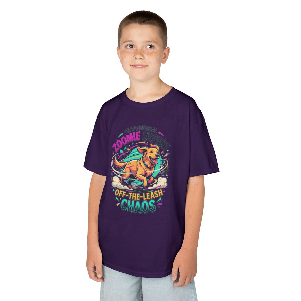 Color: Purple | Professional Zoomie Expert Kids Tee