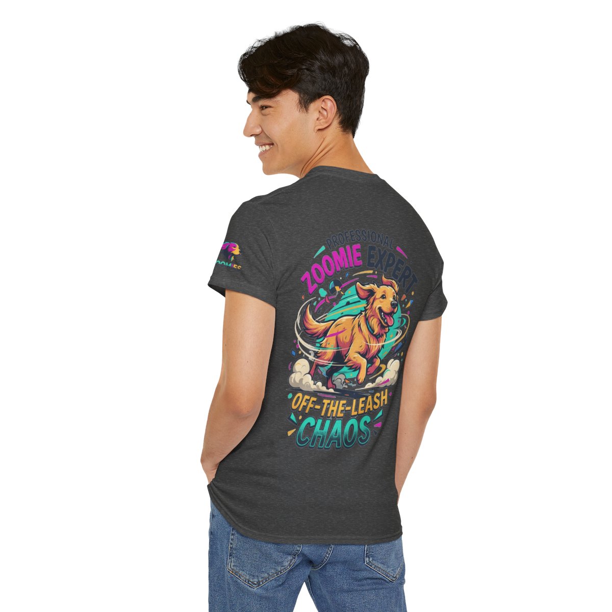 Color: Dark Heather | Professional Zoomie Expert Premium Graphic Tee