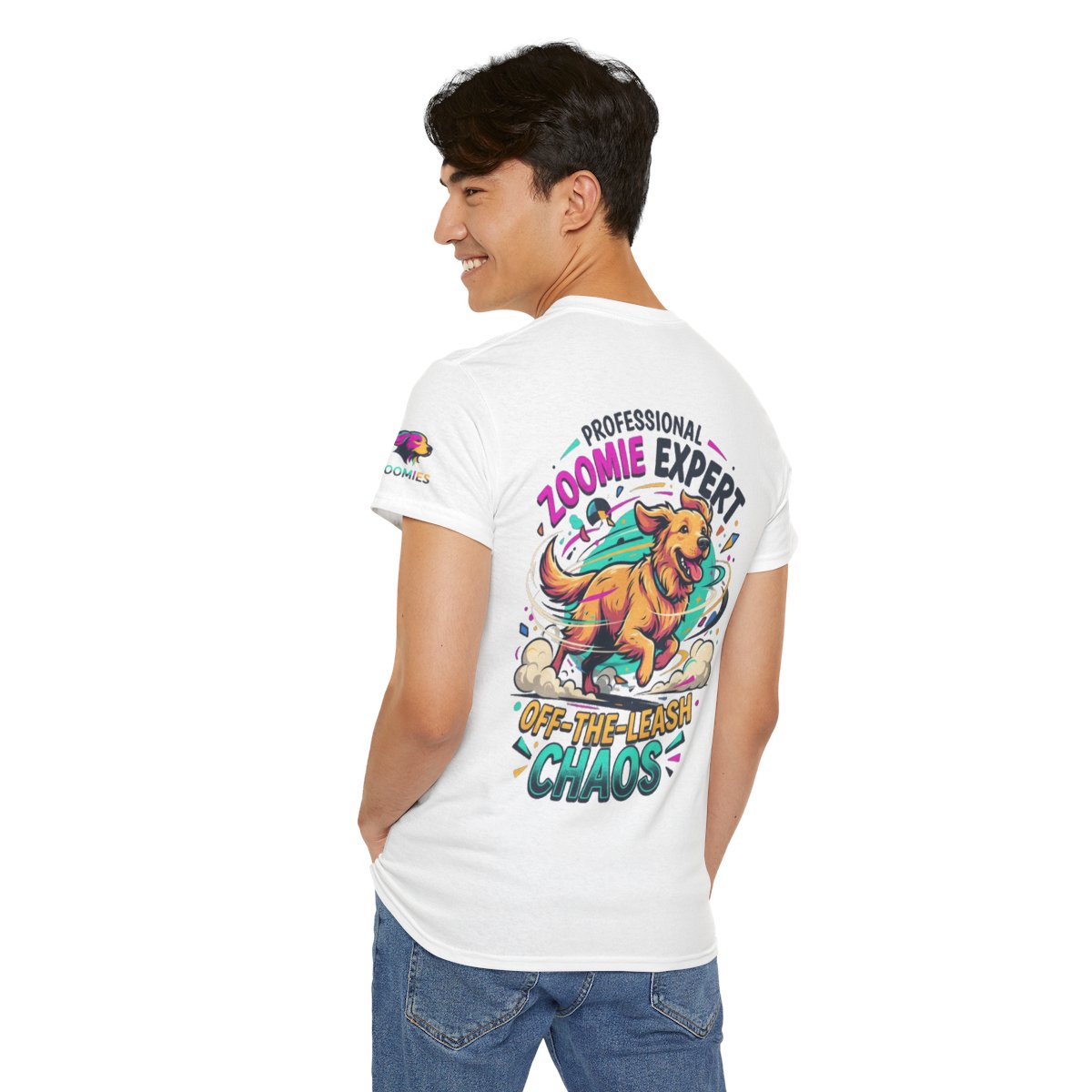 Color: White | Professional Zoomie Expert Premium Graphic Tee