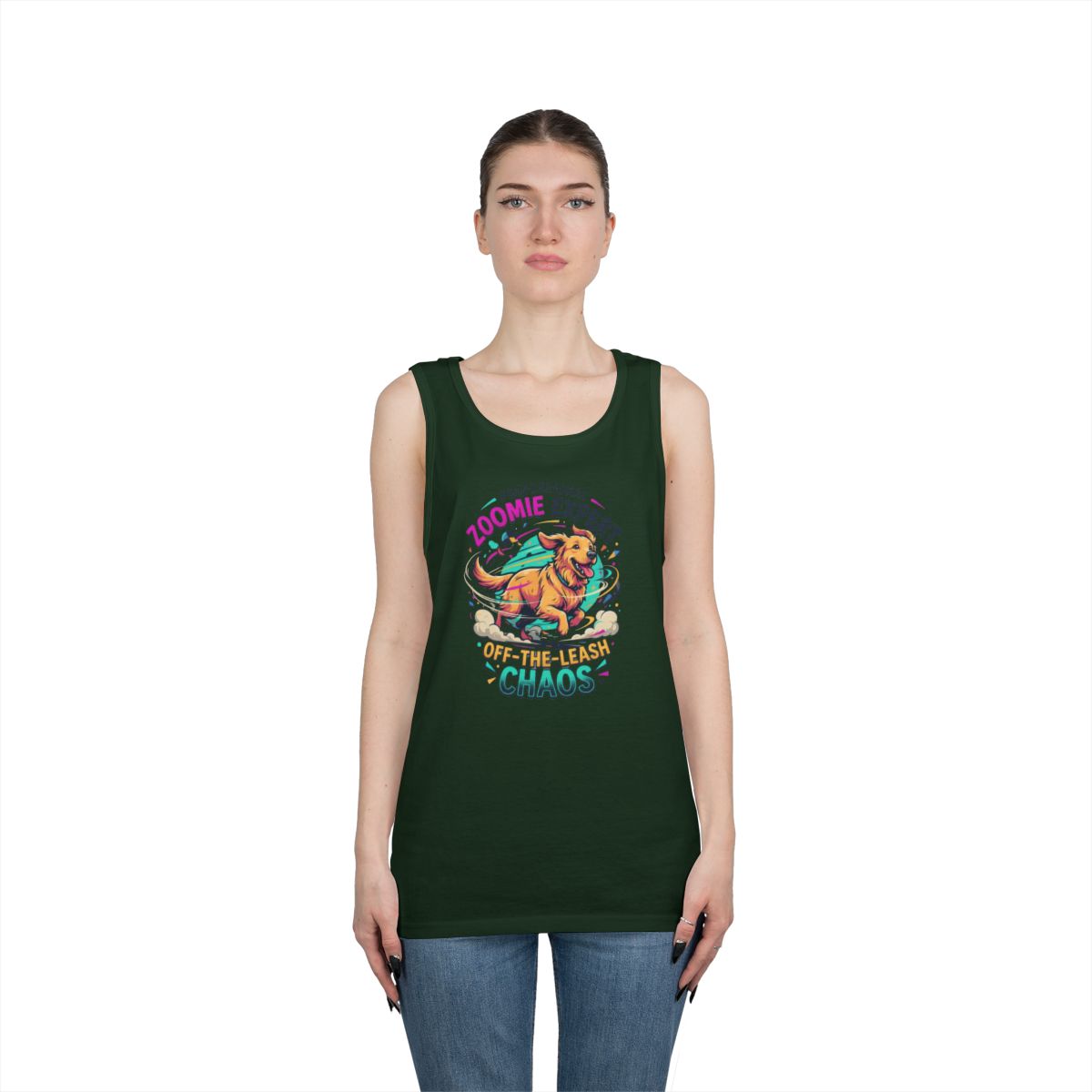 Color: Forest Green | Professional Zoomie Expert Tank Top