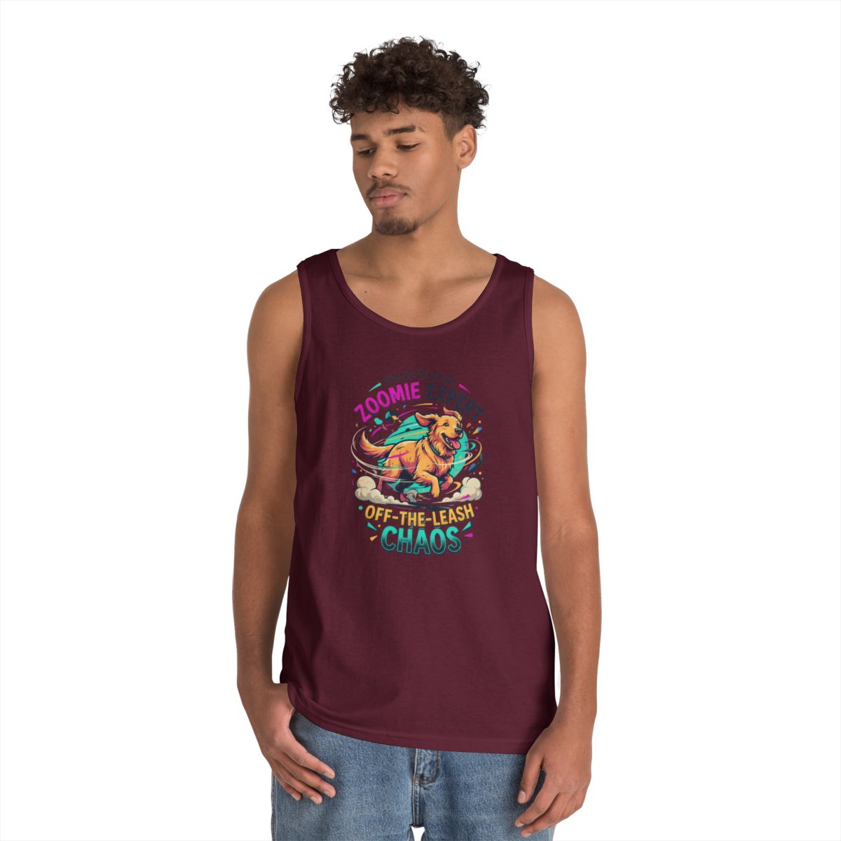 Color: Maroon | Professional Zoomie Expert Tank Top