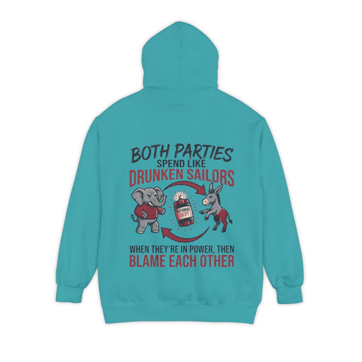 Color: Seafoam | Protest Series - Audit The Spending Garment-Dyed Hoodie