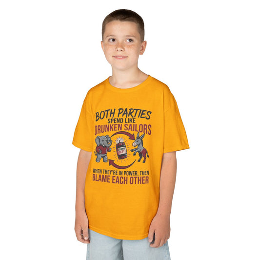 Color: Gold | Protest Series - Audit The Spending Kids Tee