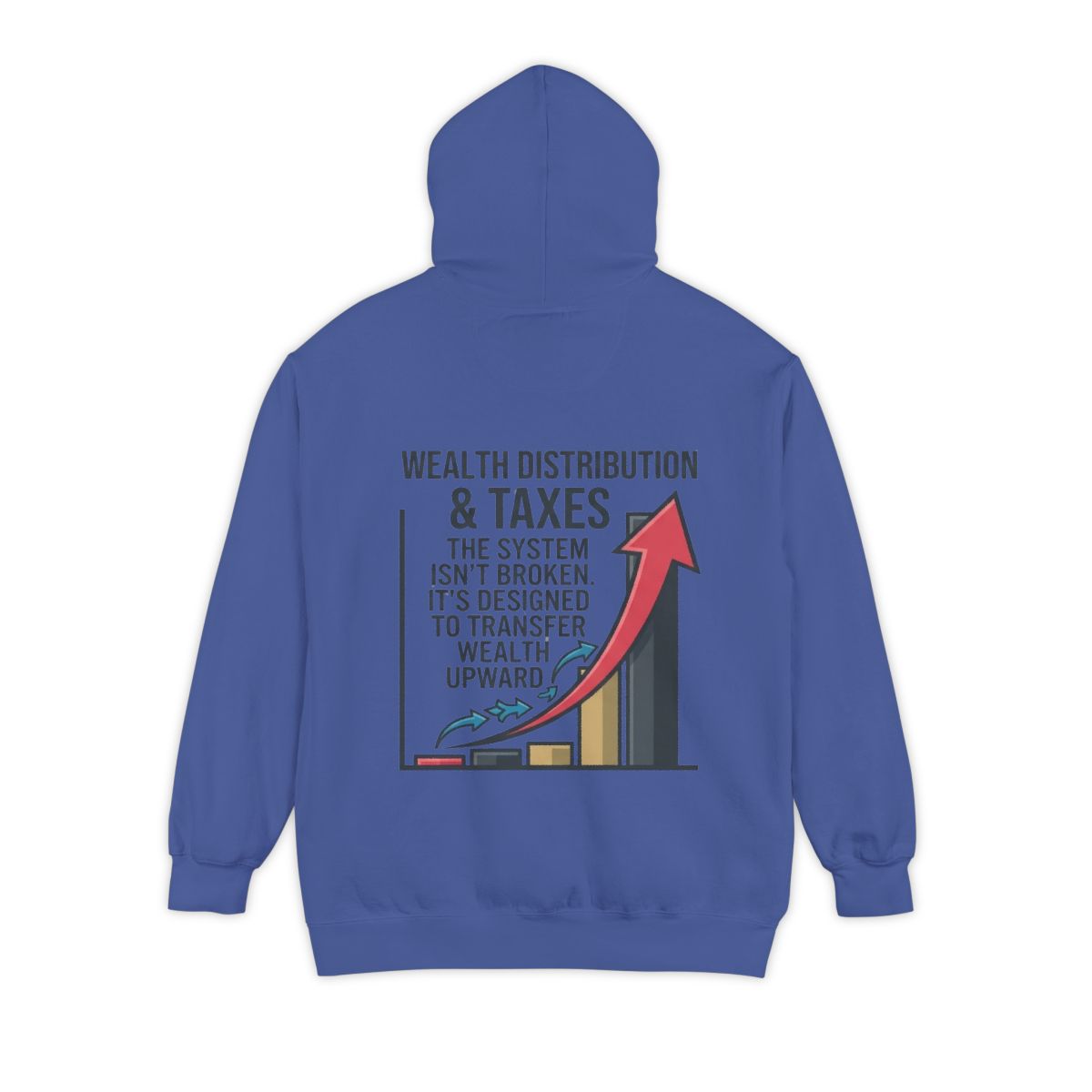 Color: Flo Blue | Protest Series - Follow The Money Garment-Dyed Hoodie
