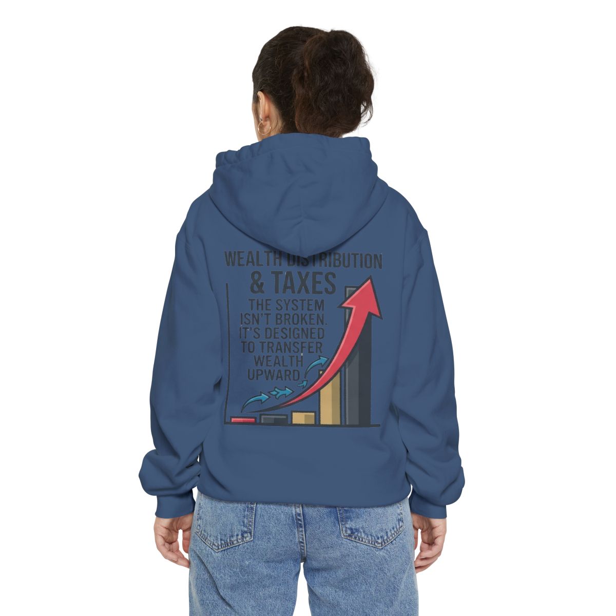 Color: True Navy | Protest Series - Follow The Money Garment-Dyed Hoodie