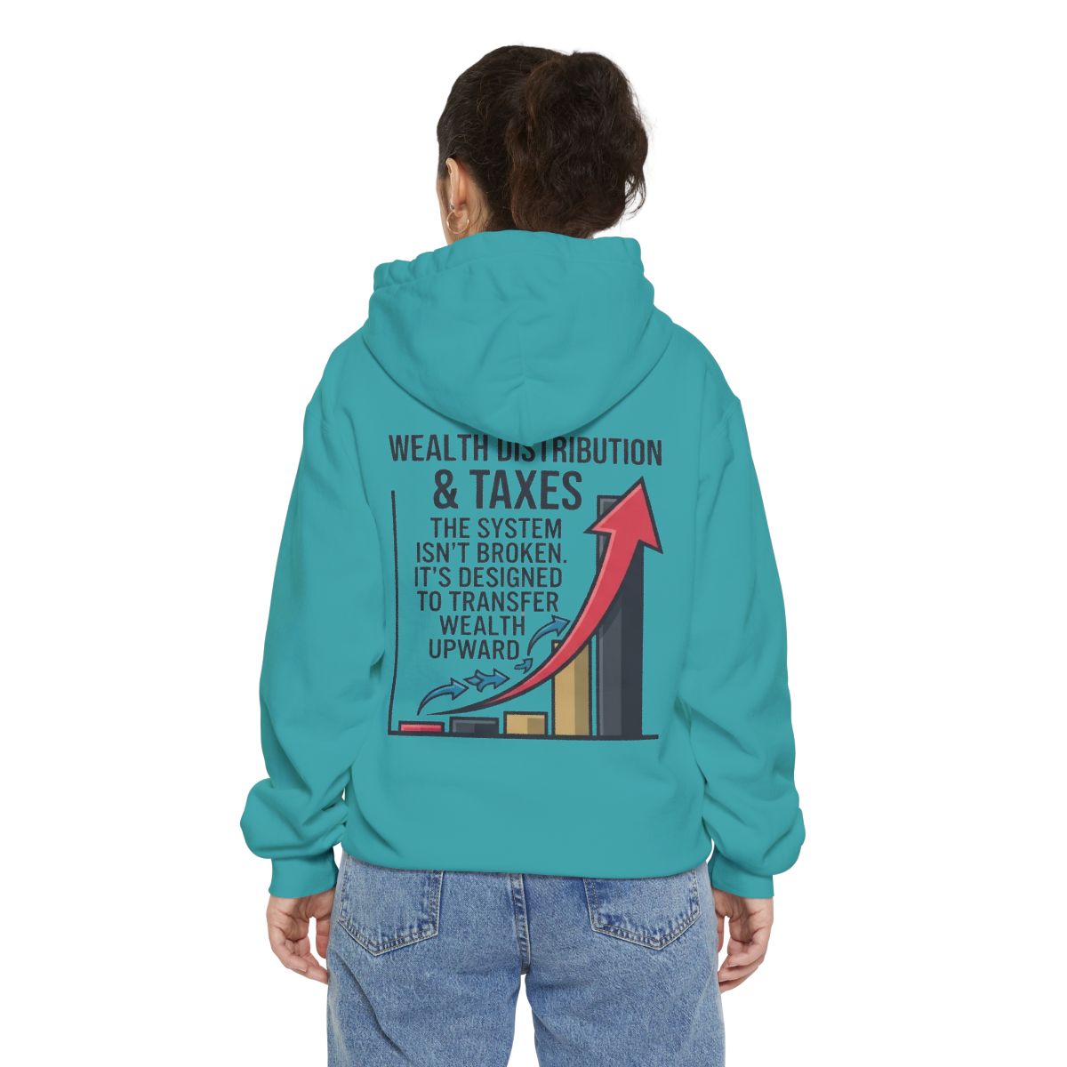 Color: Seafoam | Protest Series - Follow The Money Garment-Dyed Hoodie