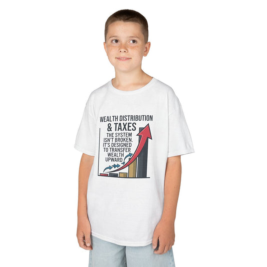 Color: White | Protest Series - Follow The Money Kids Tee